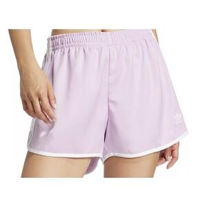 NWT‎ adidas Originals Women's Adicolor Orchid 3-Stripes Sprinter Shorts size Med